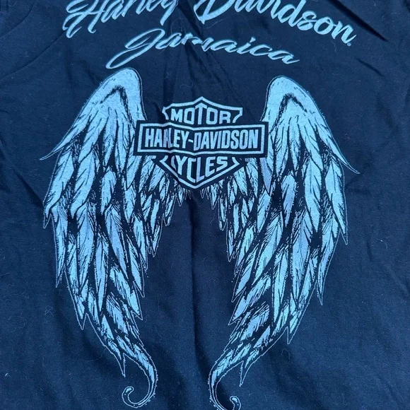 Harley-Davidson Black Lace Tank Top and tee shirt - Picture 5 of 5